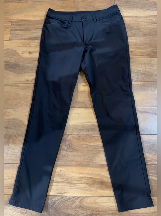 Lululemon Other - Lululemon ABC Pant Slim Fit Black Men’s Size 30 Warpstreme Stretch Casual Pants